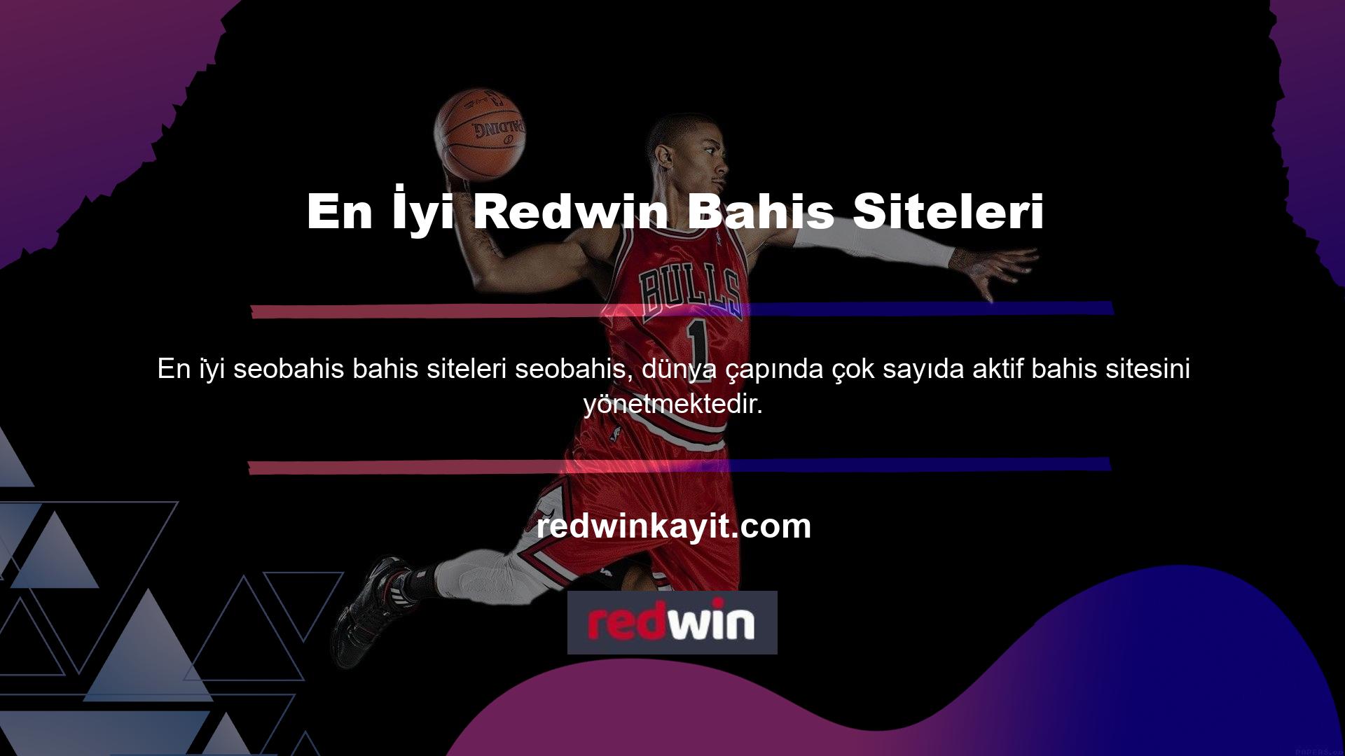 Redwin, Türkiye'nin yanı sıra dünya çapında da en saygın ve popüler bahis sitelerinden biridir