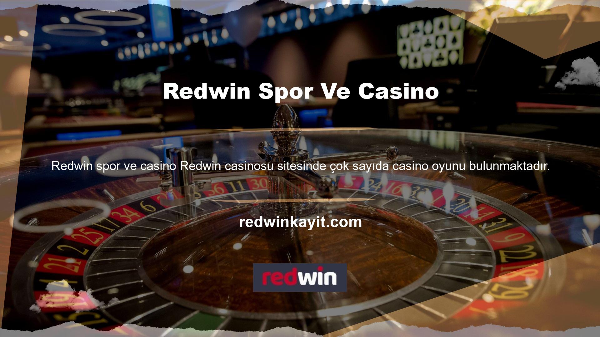 Neden? Redwin casino web sitesini ve diğer casino web sitelerini ziyaret edenler casino, canlı bakara veya diğer oyunlara katılabilir